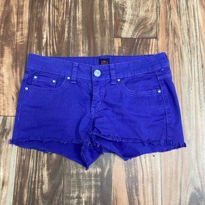 2be bebe jeans shorts women size 27 purple